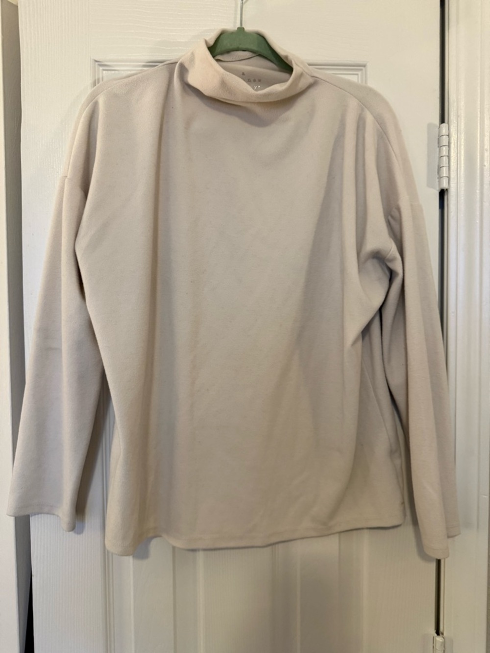 A New Day Cream Mock Neck Sweater | Size XL